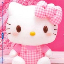 Hello KItty Standing Plush - Matcha Kimono Version