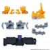 03-15905 Bandai Shokugan Uchu Sentai Kyuranger Combiner Mini-Pla Ryuteioh Kyutama Gattai Series Complete Set of 5