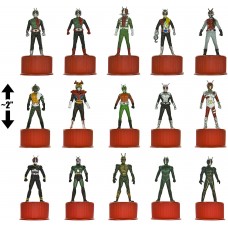 03-11455 Kamen Rider 15 Bottle Cap Mini-Figures Collection Retail  POP Box set - Showa Series