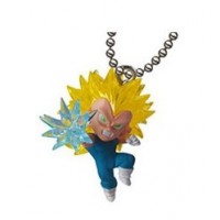 01-85059 Dragon Ball Z UDM Ultimate Deformed Mascot The Best 04 Keychain Figure Mascot - Super Saiyan 3 Vegeta