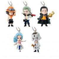 01-87218 One Piece Swing One Piece Kings 02 Mini figure Mascot Keychain 200y - Set of 5