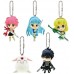 01-90728  Bandai Magic Knight Rayearth Figure Mascot Swing Keychain 300y - Set of 5