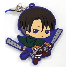 01-92264 Attack on Titan Rubber Mascot Strap - Levi Ackerman