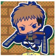 01-92264 Attack on Titan Rubber Mascot Strap - Jean Kirstein