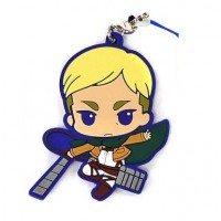 01-92264 Attack on Titan Rubber Mascot Strap - Erwin Smith