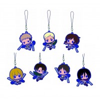 01-92264 Attack on Titan Rubber Mascot Strap  300y - Set of 7 