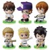 01-97116 Ace of Diamond Baseball Suwarase Team Sitting Mini Figures Capsule Toy 400y - Set of 6