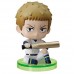 01-97116 Ace of Diamond Baseball Suwarase Team Sitting Mini Figures Capsule Toy 400y - Set of 6