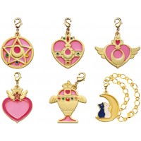 01-97187 Sailor Moon Stained Charm Locket with Clasp 300y - Set of 6