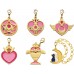 01-97187 Sailor Moon Stained Charm Locket with Clasp 300y - Set of 6