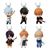 01-97261 Gintama Swinger Tsuiten No Kaa! Mini Chibi Figure Mascot Part 1 300y -Set of 6