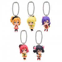 01-02885 Love Live School Idol Project Swing Mini Figure Mascot Pt 07 300y - Set of 5