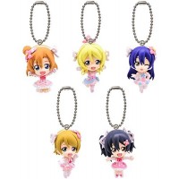 01-03018 Love Live! School Idol Project Movie Swing 09 Figure Mascot Keychain 300y - Set of 5