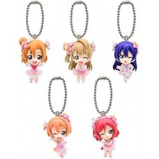 01-03020 Love Live! School Idol Project Mini Mascot Keychain / Swinger Part 10 Gashapon - Set of 5