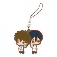 01-03148 Ace of Diamond Capsule Rubber Mascot EX 300y - Furuya Satoru & Sawamura Eijun