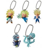 01-06610 Dragon Ball Super Ultimate Deformed Mascot UDM The BEST 15 Mini Figure Mascot / Keychain 200y - Set of 5