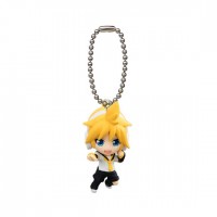 01-11006  vocaloid Hatsune Miku Winter Edition Mini Figure Swing /  Mascot  Key Chain 300y - Kagamine Len