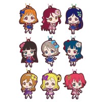 01-13123 Bandai School Idol Project Love Live! Sunshine !! Capsule rubber mascot 03 300y - Set of 9