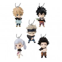 01-17953 Bandai Black Clover (Burakku Kuroba)  Figure Mascot / Keychain 300y - Set of 5