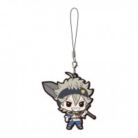 01-17955 Bandai  Black Clover Capsule Rubber Mascot Strap 300y - Asta