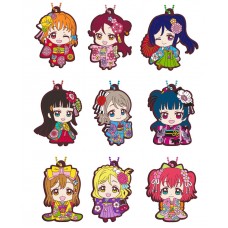 01-23379 Bandai  Love Live!  School Idol Project Sunshine!! Capsule Rubber Mascot Vol. 8 300y - Set of 9