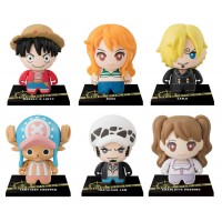 01-27099 From TV Animation  One Piece Kore Chara!  Kore Character! Mini Figure with Stand  300y - Set of 6