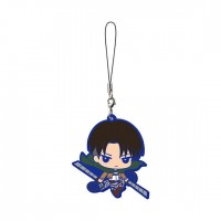 01-29181 Attack On Titan Capsule Rubber Mascot Vol. 3 300y - Levi Ackerman