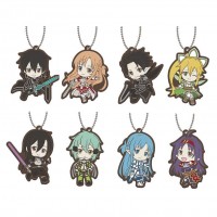 01-29193 Sword Art Online SAO Capsule Rubber Mascot 01  300y - Set of 8