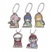 01-29485 Laid-Back Camp (Yuru Camp) Capsule Rubber Mascot 300y - Set of 5