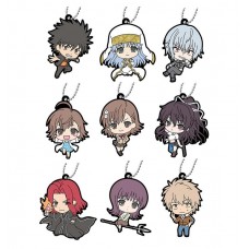 01-29671 A Certain Magical Index III Toaru Majutsu no Index III Capsule Rubber Mascot 300y - Set of 9