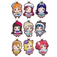 01-29715 Love Live! School Idol Project Sunshine!!  Winter Version Capsule Rubber Mascot Vol. 12 300y - Set of 9