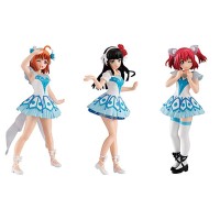 01-32653 Love Live! School Idol Project Sushine!! Gasha Portraits Figures  Water Blue New World Vol. 7 500y - Set of 3