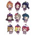 01-36191 Love Live! Sunshine !!  School Idol Movie Over the Rainbow Capsule Rubber Mascot 14 300y - Set of 9