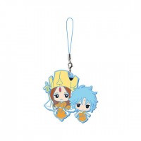 01-37757 Shaman King Capsule Rubber Mascot Strap Part 3 300y - Sati Saigan & Dainichi Nyorai