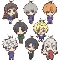 01-40575 Fruits Basket Capsule Rubber Mascot  300y - Set of 8