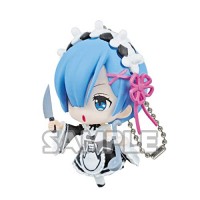 01-35585 Re:Zero Starting Life in a Different World Capsule Collection Rem Figure Mascot 300y - Rem Knife Vers