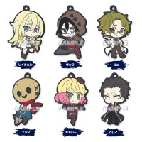 01-36884 Angels of Death Capsule Rubber Mascot Strap  300y - Set of 6