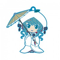 01-95337 Vocaloid Hatsune Miku Snow Miku Nendoroid Plus Capsule Rubber Mascot Pt 01 300y - Strawberry White Kimono Version