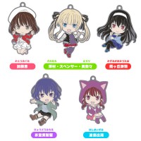 01-96379 Saekano: How to Raise a Boring Girlfriend Nendoroid Plus Capsule Rubber Mascot 300y - Set of 5