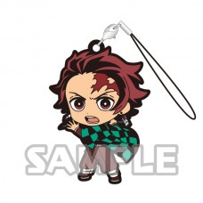 01-16028 Demon Slayer: Kimetsu no Yaiba Capsule Rubber Mascot Strap 300y - Tanjiro Kamado