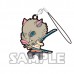 01-16028 Demon Slayer: Kimetsu no Yaiba Capsule Rubber Mascot Strap 300y - Set of 6