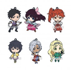 01-16759  New Sakura Wars Capsule Rubber Strap Capsule Rubber Mascot Strap 300y - Set of 6