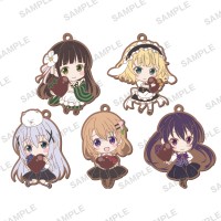 01-17094 Is The Order A Rabbit? Capsule Rubber Mascot Strap Vol.3 300y - Set of 5