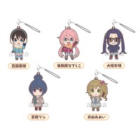 01-71738 Yuru Camp Capsule Rubber Mascot Strap 300y - set of 5