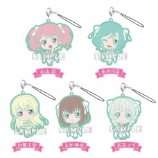 01-71800 Bang Dream! Girls Band Party! Capsule Rubber Strap Pastel Palettes Ver. 300y - Set of 5