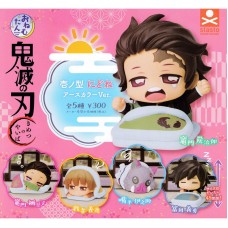 01-71219  Demon Slayer Kimetsu No Yaiba Onemutan Sleepy  Earth Tone First Form Chibi  Figure Collection 300y - Set of 5