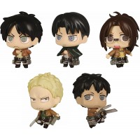 01-81582 Attack on Titan Chimi Chara Mini Figure Mascot Part 3 200y - Set of 5