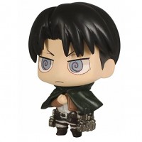 01-81582 Attack on Titan Chimi Chara Mini Figure Mascot Part 3 200y - Levi Ackerman