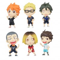 01-82196 Haikyu! Super Deformed Mini Figure Mascot Vol. 2 200y - Set of 6