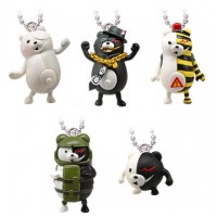 01-82426 Danganronpa Another Episode: Ultra Despair Girls Monokuma Mascot Mini Figure Key Chain  200y - Set of 5